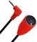 Cable de audio MIDI DIN de 5 pines hembra a 90 grados 3,5 mm 1/8 pulgadas, cable de audio estéreo TRS, cable DIN de 5 pines para altavoces, amplificadores, mezclas, teclado MIDI (0,5 m/1,7 ft/rojo)