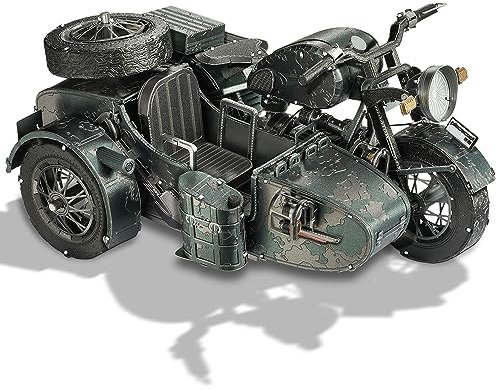 piececool 3D Puzzle Metall Motorradmodell Dreirädrige Motorräder, 3D Metall Puzzle für 340 Edelstahl, Ganzes Metall, 1:1 Wiederherstellen, Geburtstagsgeschenk, Modellbausatz Erwachsene, 193 Teile
