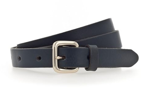 Vanzetti Leder Gürtel 20mm Leather Belt W90 Marine dunkelblau
