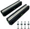 Lot de 2 bases d'amortissement 2 x 450 mm | pour pompes à chaleur | console de sol | pieds anti-vibrations | socle de montage | bloc de support en caoutchouc | pour climatisation | pour climatiseur |