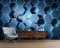 Wall Mural Photo Wallpaper 3D Hexagon Pattern Wallpaper Wall Mural,120 * 80cm Art Mural Stickers for Bedroom Living Room Bathroom House Decoration