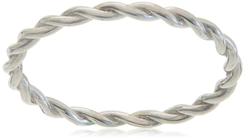 Beneto Ring Minimalist Silver Twisted Ring AGG315L - Circuit: 52 mm sBE1303-52 Marke, Estándar, Nicht-Edelmetall, Kein Edelstein