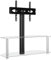 vidaXL Mueble de TV de Esquina 2 Niveles para 32-70 Pulgadas, Soporte Televisor, Mesa Esquinera Almacenaje, Mueble de Salón Dormitorio, Negro Plateado