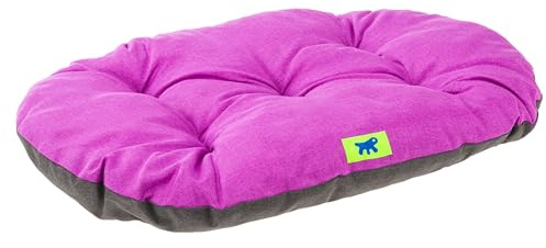 Ferplast Dog Bed Large Dog Cushion Washable Pet Mattress in Cotton with Soft Padding, 100 x 63 cm. Sky Purple