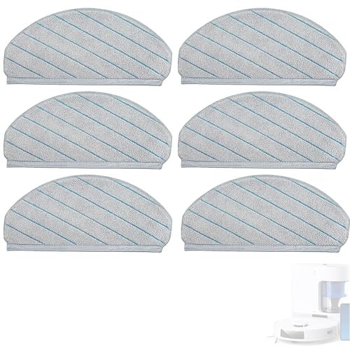 KiimSin Chiffons de nettoyage d'accessoires pour Ecovacs Deebot N20, N20 Pro, N20 Plus, N20 Pro Plus, X1, X1 Plus, T10, T10 Plus, pièces de rechange pour chiffon d'essuyage en microfibre,6 pièces