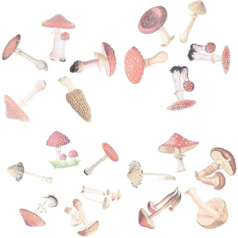 WHAMVOX Dekorative Aufkleber 40 Stück Pilz-Laptop-Aufkleber Telefon-Computer-Aufkleber Für Journaling