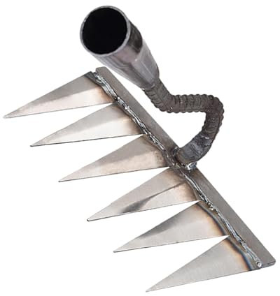 Râteau À Main De Jardin, Rateau De Désherbage En Acier 4-7 Dents, Rateau Scarificateur Gazon, Outillage De Jardin,râteau Gazon, Houe Jardinage,pour Désherbage/Ameublissement Du Sol/semiss (sans Bâton)