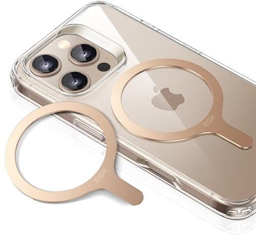 ESR für MagSafe Ring Aufkleber Metallring, 2 Stück Magnet Metallring für Handyhülle, Universelles MagSafe Sticker, für iPhone 16/16e/15/14/13/12/11, Galaxy S24/S23/S22/S21/S20 und mehr, Wüstentitan
