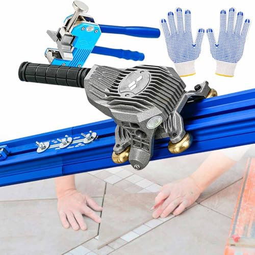vnmudzeo Manuelles KeramikfliesenschneidegeräT 87 90 120 150, HandgefüHrtes FliesenschneidegeräT FüR GroßE Formate Aus Aluminiumlegierung, FüR Polierten Quarz,2.2M