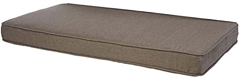 Bankkissen für den Außenbereich, für Garten, Terrasse, Rattan und Euro-Palette, Kissen für 2-, 3-, 4-Sitzer, weiches Schaumstoff-Sofa-Sitzkissen mit Paspelierung für Balkon, Erkerfenster