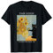 Divertente Van Gogh Girasoli Gatto Meme Van Gogh Art Maglietta