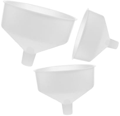 Holibanna 3piezas Embudos Gigantes Para Enlatar Unidades Boca Ancha Para Polvo y Líquido Prácticos Cocina