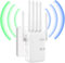 Repetidor WiFi,2025 Potente Amplificador WiFi,Amplificador señal WiFi,Repetidor WiFi Largo Alcance,6 Antenas,2 Puertos LAN,Cobertura de hasta 11800Sq.para Oficinas Y hogares,Fácil Instalación