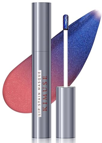 KIMUSE Lip Stain Masque, Lip Stain Peel Off Long-Lasting, Hydrating, & Smudge-Proof Lip Color with Highly Pigmentation, Natural Matte Finish Peel Off Lipstains