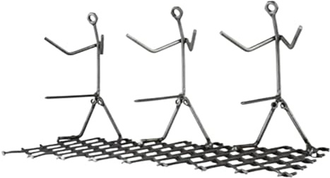 Grille de Barbecue en Acier Inoxydable – Support de Cuisson pour saucisses | Panier de Barbecue en Forme d', Outil de Pique-Nique en Plein air, fourchettes humanoïdes pour rôtir la Viande