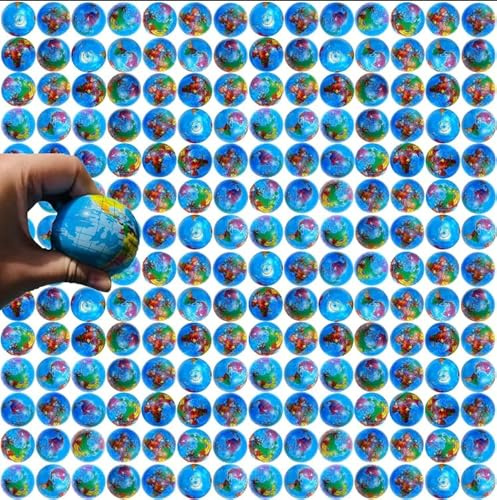 36 Stück Stressball Globus Klein Antistressball Weltkugel 5CM Knautschball Weltkarte Knetball Stress Relief Knetball für Kinder Erwachsene Stresserleichterung Spiele Ausbildung (Erde 5cm, 36)