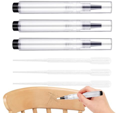 Stylo À Peinture Pour Réparation Murale | 3 Pièces Outils Réutilisables Masque Rayures - Stylo Peinture Murale Remplissable,Pour Bricolage Rénovation Maison Cuisine Fenêtre