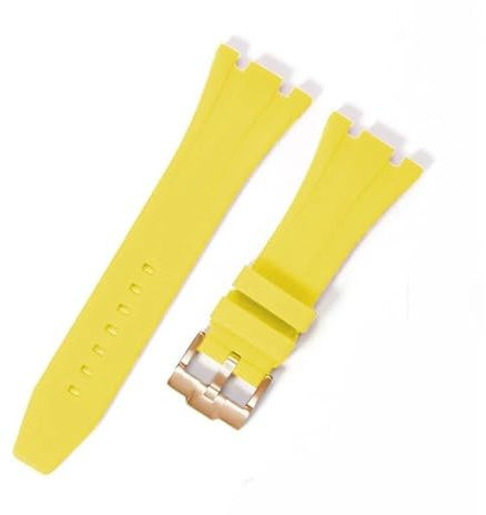 FDBNBJHJE 27mm 28mm 30mm Rubber Silicone Watch Strap Fit For AP Royal Oak Offshore Series Band Women Men's Bracelet Soft Wristband