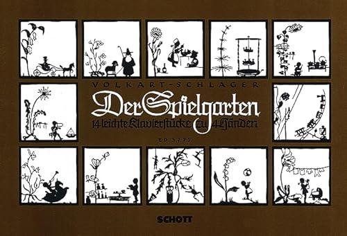 Der Spielgarten: 14 leichte Klavierstücke. Klavier 4-händig.