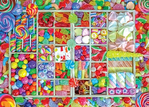 Peter Pauper Press Candy Party 1000 Piece Jigsaw Puzzle, White