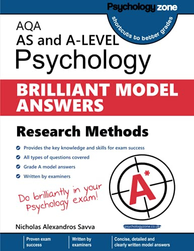 AQA Psychology BRILLIANT MODEL ANSWERS: Research Methods AS and A-level