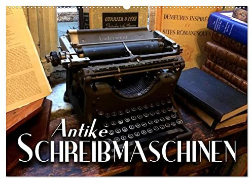 Antike Schreibmaschinen (Wandkalender 2025 DIN A2 quer), CALVENDO Monatskalender