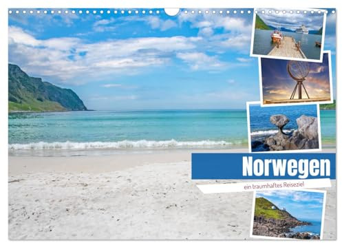 Norwegen - ein traumhaftes Reiseziel (Wandkalender 2026 DIN A3 quer), CALVENDO Monatskalender: Norwegen ist ein faszinierendes Land mit reizvollen ... und wunderschönen Seen. (CALVENDO Orte)