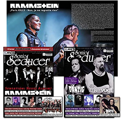 Bundle: Sonic Seducer 05-2017 mit Rammstein Titelstory + Sonic Seducer 06-2017: Insg. 16 S. exklusives Interview zum neuen Rammstein Album + 2 CDs, Bands: Depeche Mode, VNV Nation u.v.m.