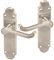 2X Sets of Interior 170mm Door Handles - Brushed Nickel Lever Latch On Backplates