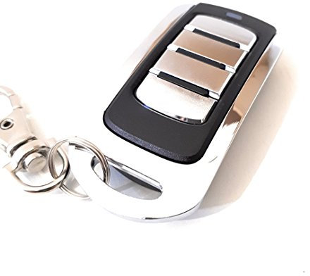 INSTALMATIC Mando de garaje a distancia rolling code TX4 con look metálico, compatible con automatismos INSTALMATIC y VDS