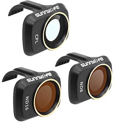 Hensych Camera Lens Filter for Mavic Mini/Mavic Mini 2/Mini SE Drone,MCUV CPL ND NDPL Filter High Transmittance Integrated Modeling Frame(CPL+ND8+ND16)
