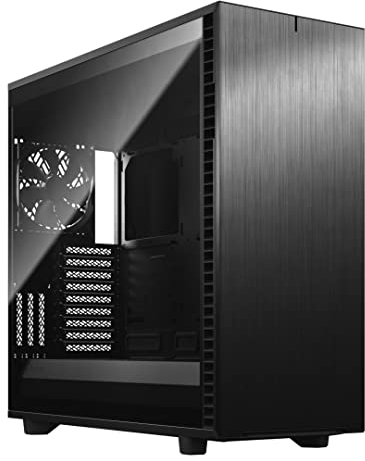 Fractal Design Define 7 XL Black Brushed Aluminum/Steel E-ATX Silent Modular Dark Tinted Tempered Glass Window Full Tower Computer Case