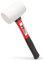 YIYITOOLS Martillo de goma con mango de fibra de vidrio, 16 onzas, blanco (YY-2-004)