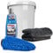 detailmate Auto & Motorrad Wasch Set: SONAX 2in1 Shampoo 1L + Wascheimer mit passendem Deckel + Mikrofaser Chenille Waschhandschuh + saugstarkes Trockentuch, 50x80cm, 1000GSM