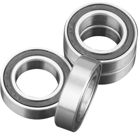 Telituny Gummigedichteter, 4 Stück 15267-2RS Kugellager Rillenkugellager 15x26x7mm Doppelt Geschützte bearing für Werkzeugmaschinen Elektronische Geräte Kunststoffmaschinen, Niedrige Reibung