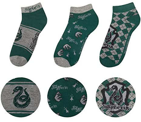 Cinereplicas - Harry Potter - Socken - 3er-Set - Gryffindor/Ravenclaw/Slytherin/Hufflepuff - Offizielle Lizenz - Einheitsgröße: 35 bis 45 EU