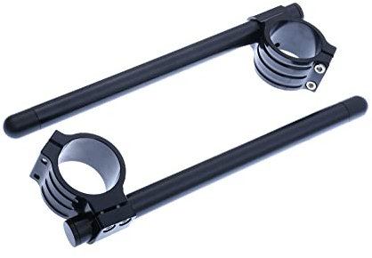 avdb-moto 1 Paar Stummellenker/erhöte mit 37 mm Erhöhung, inkl. Rohre kompatibel mit XJ 600, DIVERSION 1984-2002 (schwarz)
