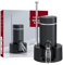Wine Aerator, Electric Wine Decanter and Wine Pourer with Holder Base, One-Key Automatic Wine Dispenser Pourer with Retractable Stainless Steel Conduit, for Bar Party Kitchen