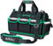 AIRAJ Werkzeugtasche(40×23×28CM) Mit Reflektierendem Streifen, Adjustable shoulder strap,Thickened plastic hard bottom,16 Multi-Taschen,Professionelle Große Werkzeugtaschen für Elektriker und Wartung