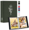 Lanpn Fotoalbum 10x15 100 2 Packungen, Klein Mini Leinen Einstecken Einsteckalbum für Hochformat Fotos Bilder Grün