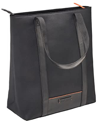 DAVIDOFF Home Run Herren Shopping Bag Schwarz – moderne Schultertasche aus veganem Material – hochwertiger Shopper mit Reißverschluss