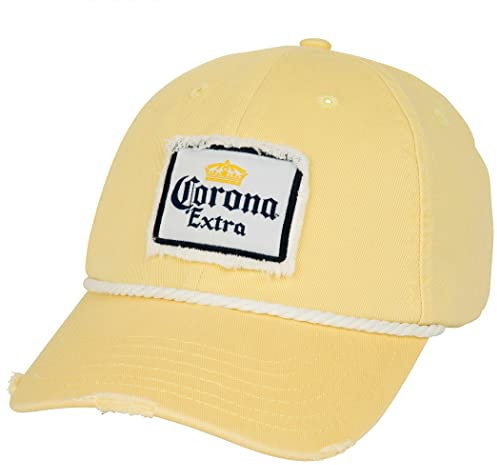 Corona Extra Crown White Adjustable Strapback Rope Hat, gelb, Einheitsgröße