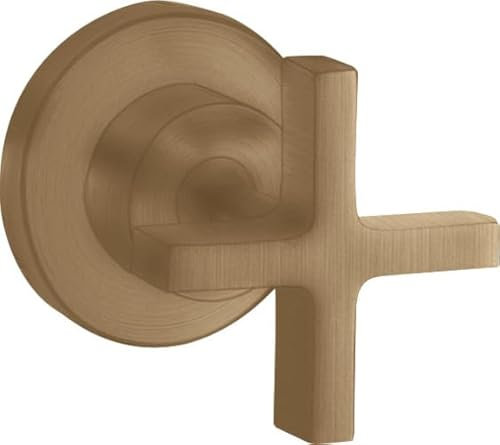 hansgrohe AXOR Citterio Absperrventil Unterputz mit Kreuzgriffen, 39965140, Farbe: Brushed Bronze