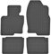 Maßgefertigte Auto Gummimatten, kompatibel mit Mazda CX-5 I von 2012 bis 2017-4 teilige Gummifußmatten Set, Geruchlos & Abriebfest, Hochwertige Fußmatte Auto Accessoires