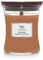 WoodWick Mittlere Duftkerze mit knisterndem Docht | Santal Myrrh | Bis zu 60 Stunden Brenndauer