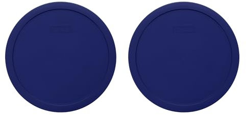Pyrex 7403-PC Ersatzdeckel für 10 Tassen, Marineblau, 2 Stück
