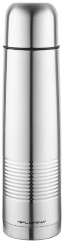 FLORINA Botella Térmica de Acero Inoxidable (1 l) I Termo con Vaso para Beber CRISTIANO STRONG I Cantimplora a Prueba de Fugas I Termo Mantiene la Temperatura Durante 8 Horas I Botella de Agua