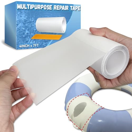 Urdar Brunnr 4 in x 7 ft Inflatable Patch Repair Kit Waterproof, Multipurpose Repair Tape for Pool, Air Mattress, Bounce House, Inflatable Toys, Tent, Swimming Ring, Heavy Duty