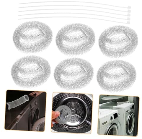 jojofuny 10pcs Lint Traps for Washing Machine Drain Easy to Install Hair Catcher for Water Purification and Lint Removal for Cleaner Laundry