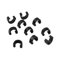 10 Pcs Aluminum Alloy Bike Cable Clips - Brake & Derailleur Shifts Cable Management Clamps for Cycling Gear
